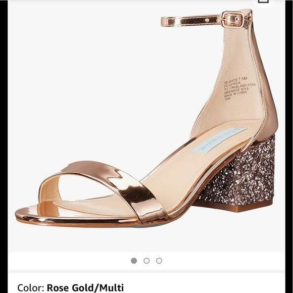 Blue by Betsey Johnson Shoes - Blue by Betsey Johnson SB-Jayce Rose Gold Mul NIB